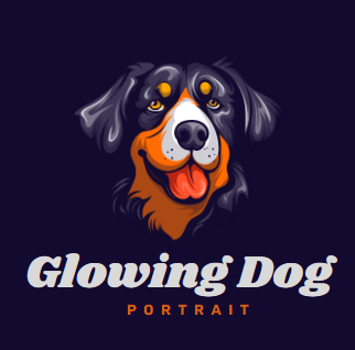 Glowing Dog Portrait